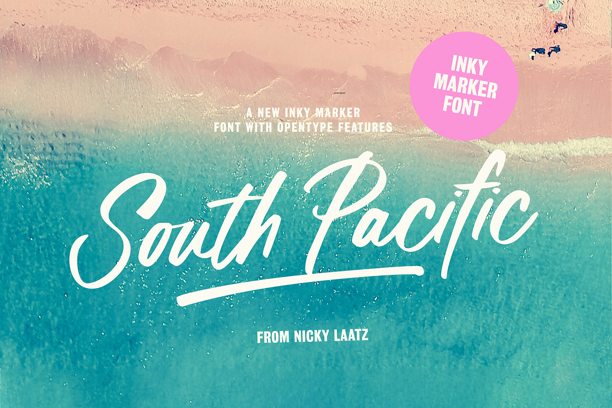South pacific Marker Font