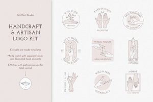 Feminine Hands Logo Templates