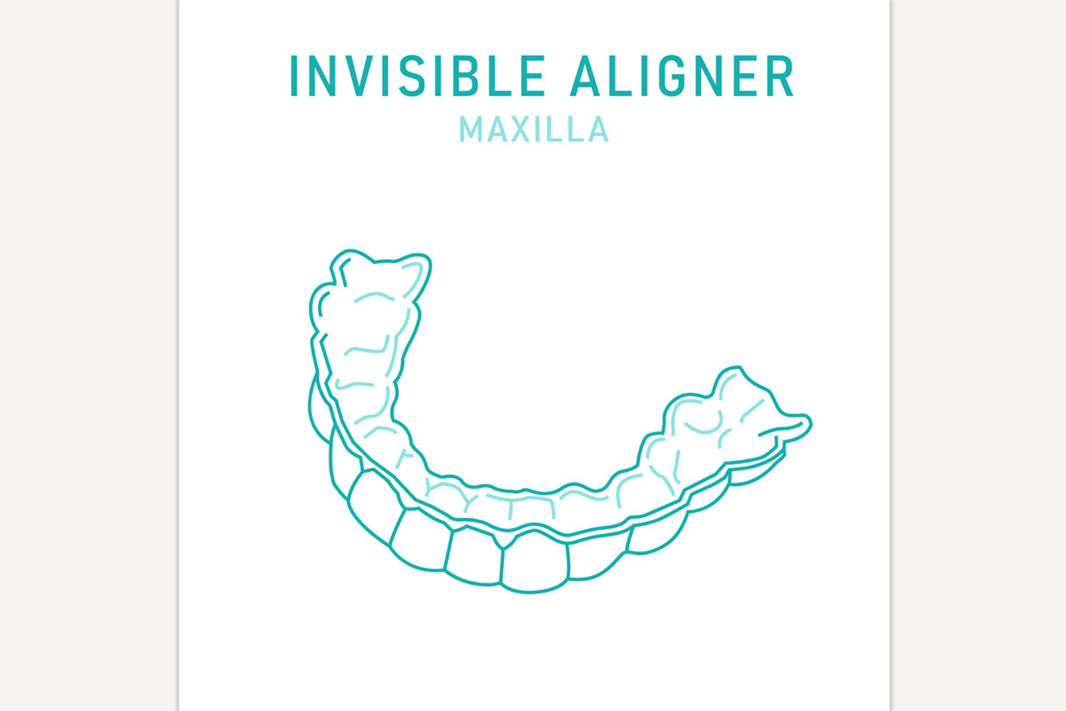 Orthodontic silicone trainer., an Outline Icon by Anna's Shop