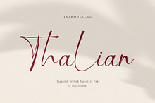 Thalian – Elegant Stylish Signature