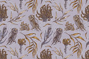 Narwhals. Seamless patterns., a Pattern Graphic by Kseniakrop (Thumbnail 5 of 7)