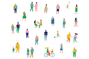 People crowd vector set, a Person Illustration by Vector_Art (Thumbnail 6 of 8)