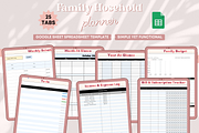 Spreadsheet Family Household Planner, a Templates & Theme by bellaROSEworkshop (Thumbnail 3 of 6)