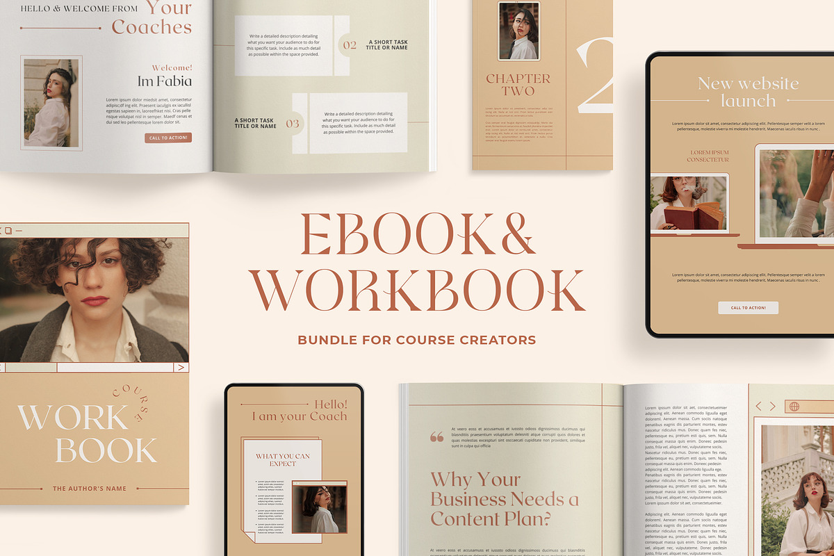 eBook and Workbook Bundle – Canva, a Magazine Template by Eesome Design Studio (Photo 1 of 31)