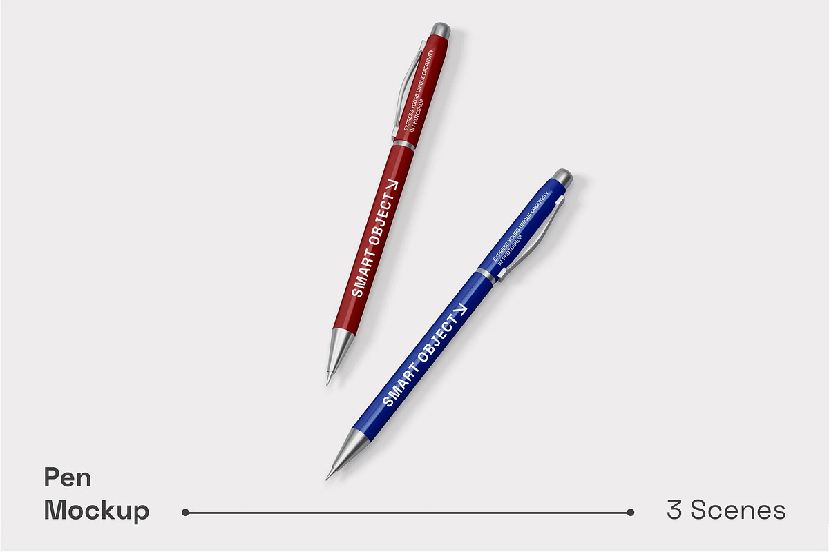 Pen Mockup, a Pens & Pencil Mockup by renderstockmarket (Photo 1 of 4)