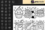 150 Procreate Sweet Doodle Stamps, a Brush Add-On by DrawingStoryShop (Thumbnail 5 of 6)