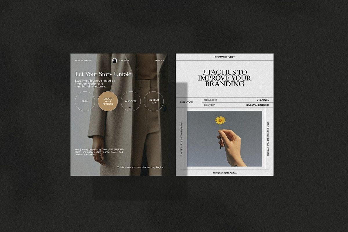RIVA | Instagram Post Template (I), a Social Media Template by Prapti Design (Photo 7 of 10)