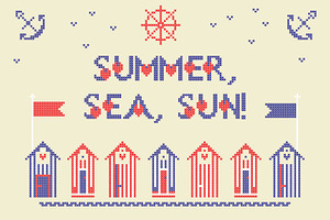 LOVELY-DAY-COLOR-CROSSSTICH Font