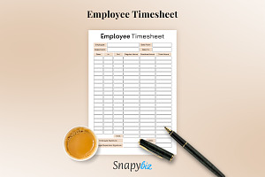 Fillable Employee Timesheet Planner