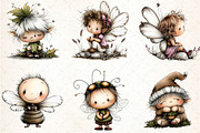 Whimsical Fairy Clipart Bundle, an Illustration by DreamCafeArt (Thumbnail 3 of 7)