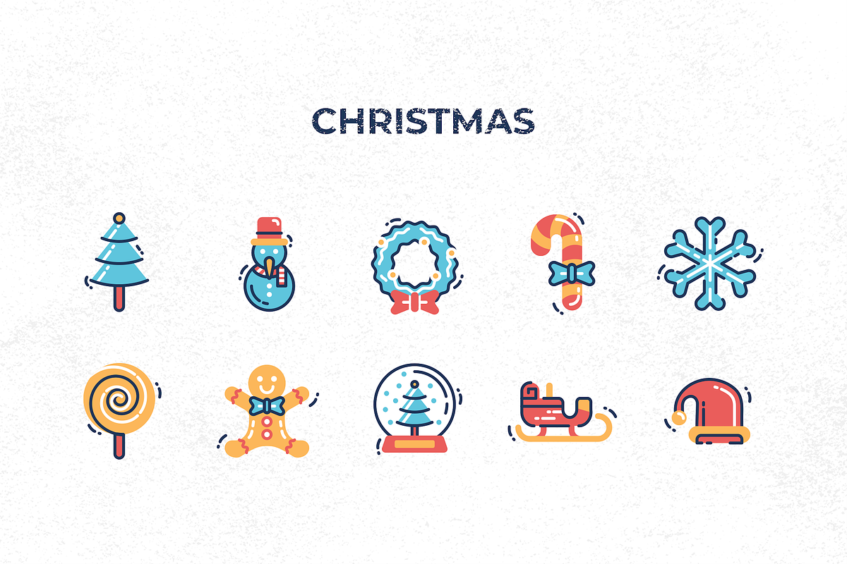 120 Holiday Icons, an Outline Icon by Flat Icons (Photo 5 of 13)