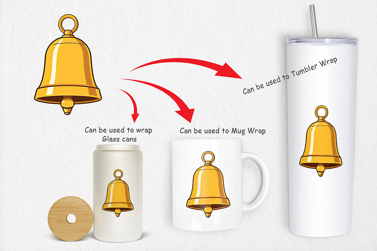 School Bell Clipart, a Graphic by Artnoy (Photo 4 of 5)