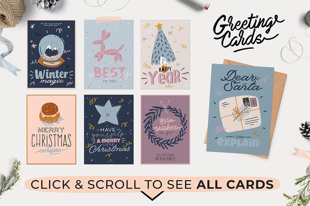 Cute Christmas & New Year BUNDLE, a Seasonal Illustration by Ruslana Lubenets (Photo 75 of 104)