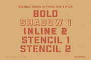 SAZERAC – A Bold Vintage Style Font, a Sans Serif Font by Komet & Flicker (Thumbnail 14 of 15)