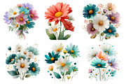 Whimsical spring daisy clipart, an Illustration by Designworld (Thumbnail 2 of 4)