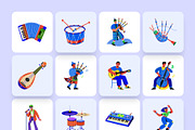 Music Vector Illustration Set, an Object Illustration by Creative Stall (Thumbnail 7 of 8)