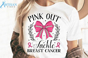 Pink Out Tackle Breast Cancer PNG, a Healthcare Illustration by Artisan Vibes (Thumbnail 2 of 3)