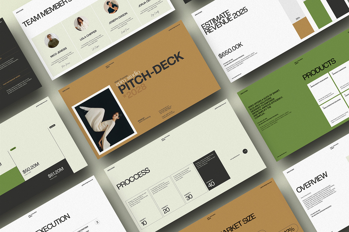 EPRO Pitch Deck Presentation, a Presentation Template by evgenystudio (Photo 9 of 9)