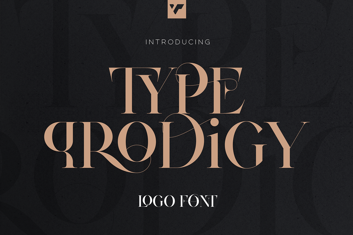 Type Prodigy - serif logo font, a Serif Font by VP Fonts (Photo 1 of 24)
