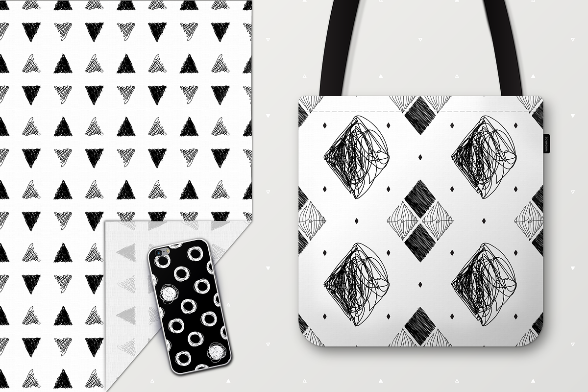 vector BIG seamless patterns SET, a Pattern Graphic by WINDmade (Photo 4 of 8)