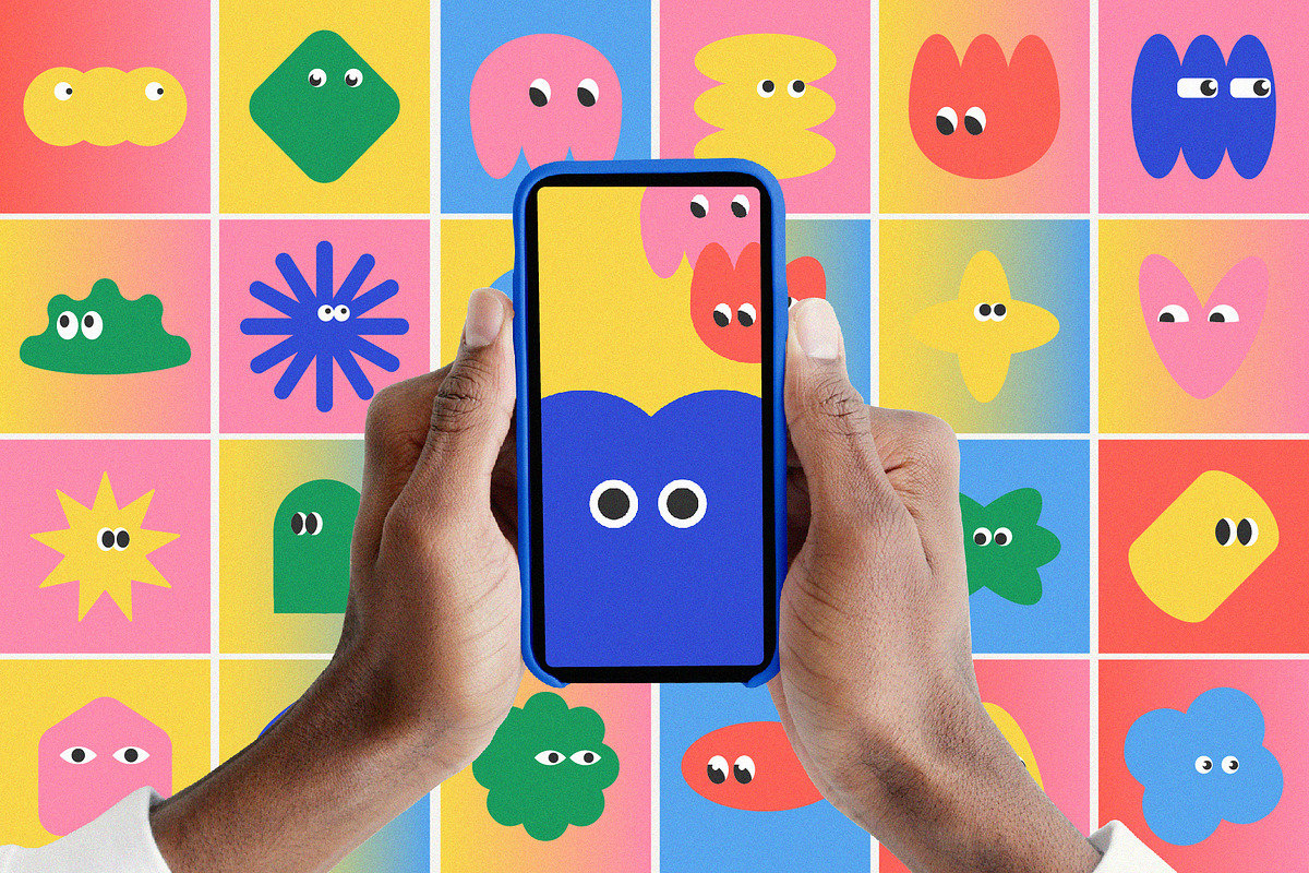 Shape Set - Cute Emotion, an Object Graphic by line & plane (Photo 2 of 10)