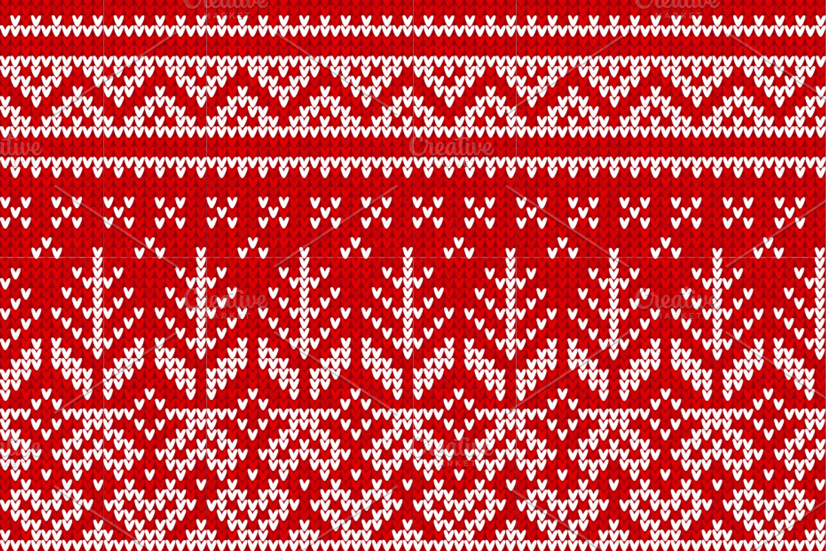 30 Seamless Knitted Borders, a Decorative Illustration by VasilkovS (Photo 3 of 11)