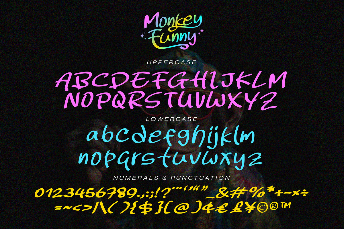 Monkey Funny font, a Handwritten Font by KengGraphic (Photo 8 of 10)