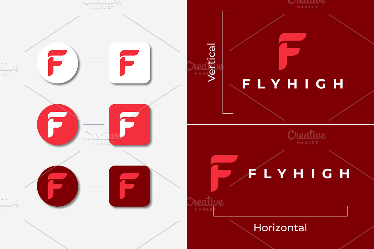 Modern F Letter Logo Design, a Branding & Logo Template by Orin Creative (Photo 6 of 6)