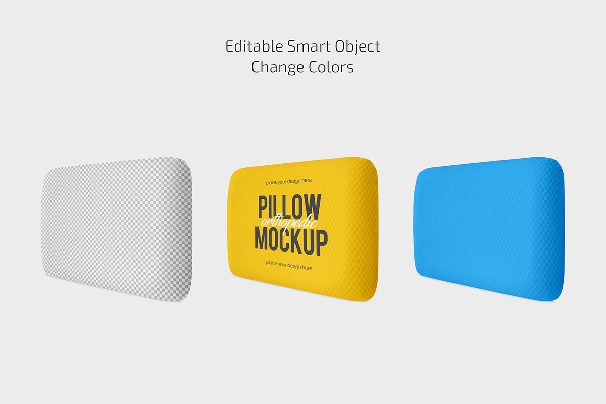 Orthopedic Pillow Mockup Set, a Household Mockup by Country4k (Photo 2 of 4)
