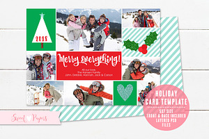 Holiday Photo Card Template