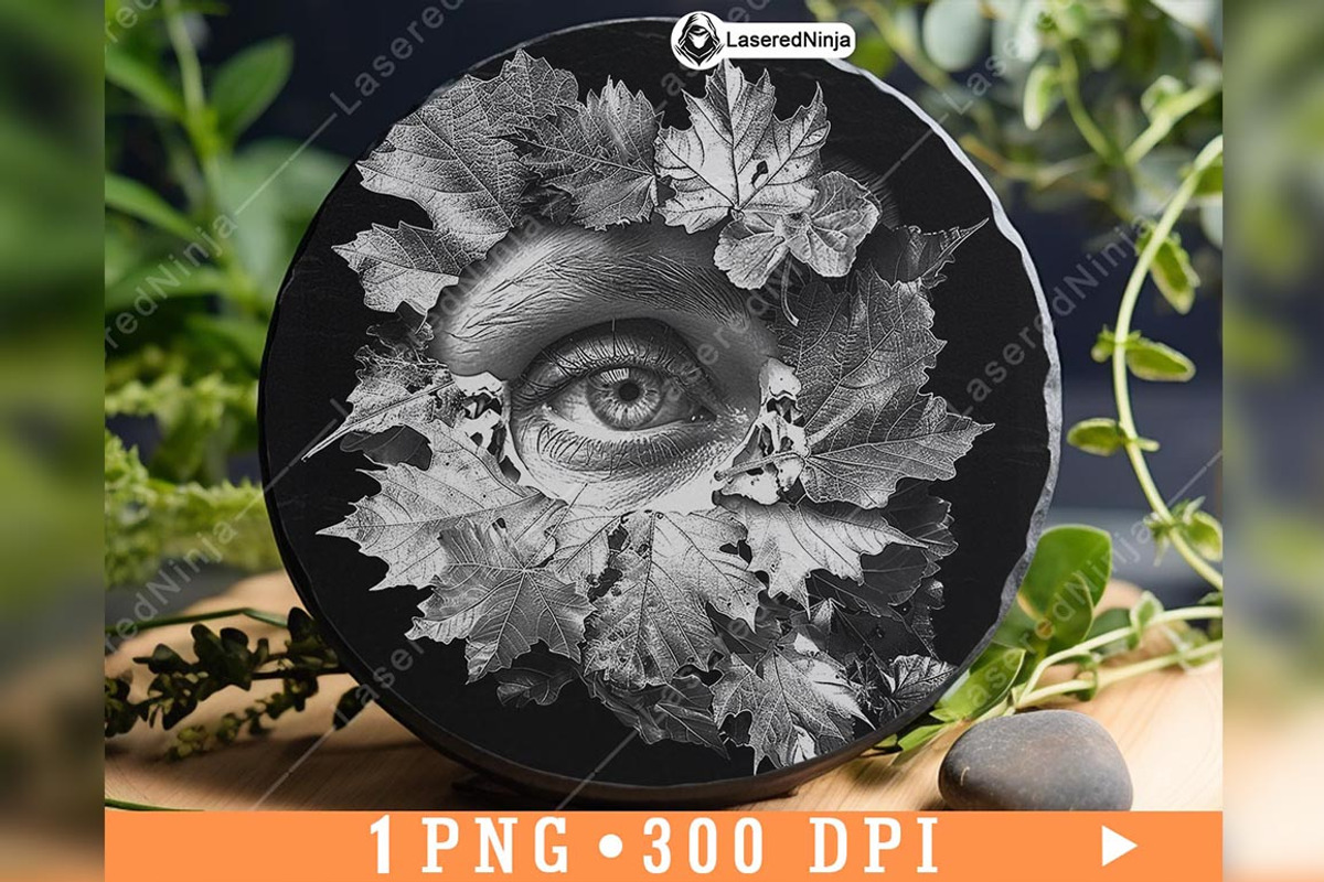 Eye Leaves Skulls Creepy Mysterious, a Background Graphic by LaseredNinja (Photo 7 of 7)