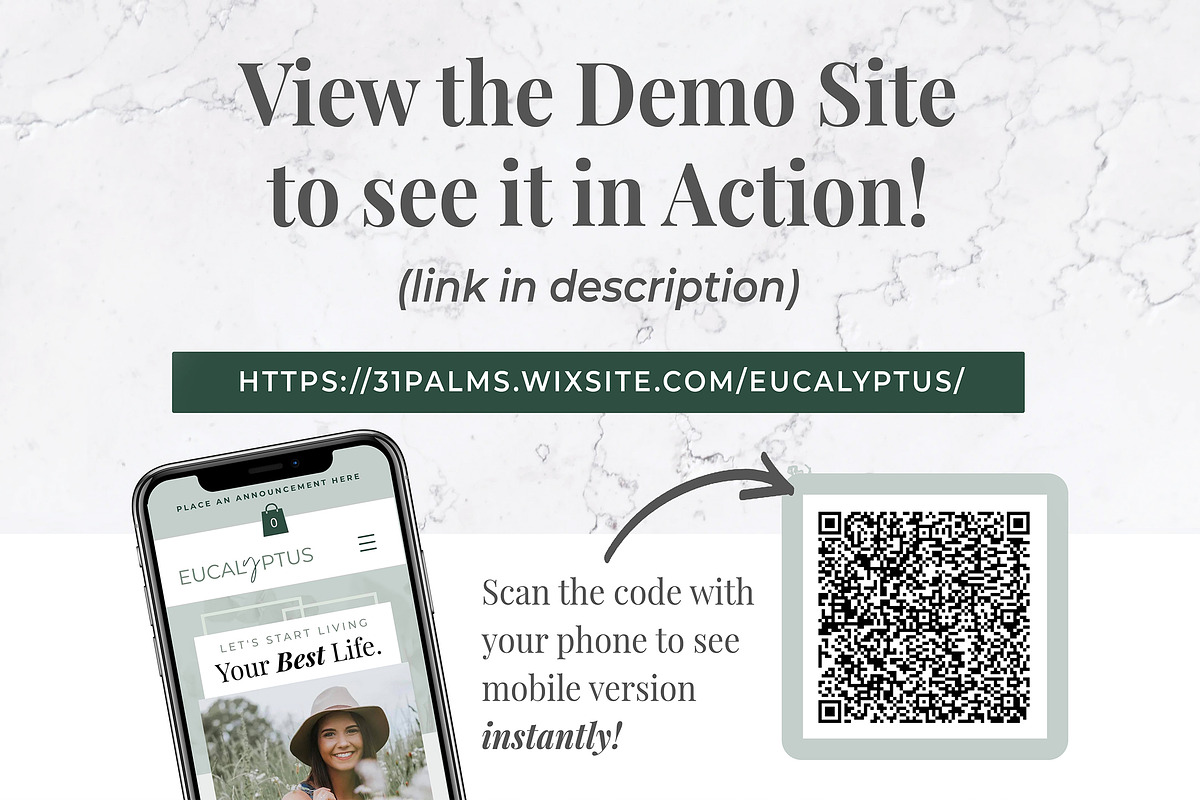 Wix Website Template | Eucalyptus, a Wix Template by Thirty One Palms Studio (Photo 4 of 7)