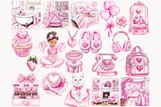 Sweet Love Valentine Clipart, a Person Illustration by GlamArtZhanna (Thumbnail 4 of 8)