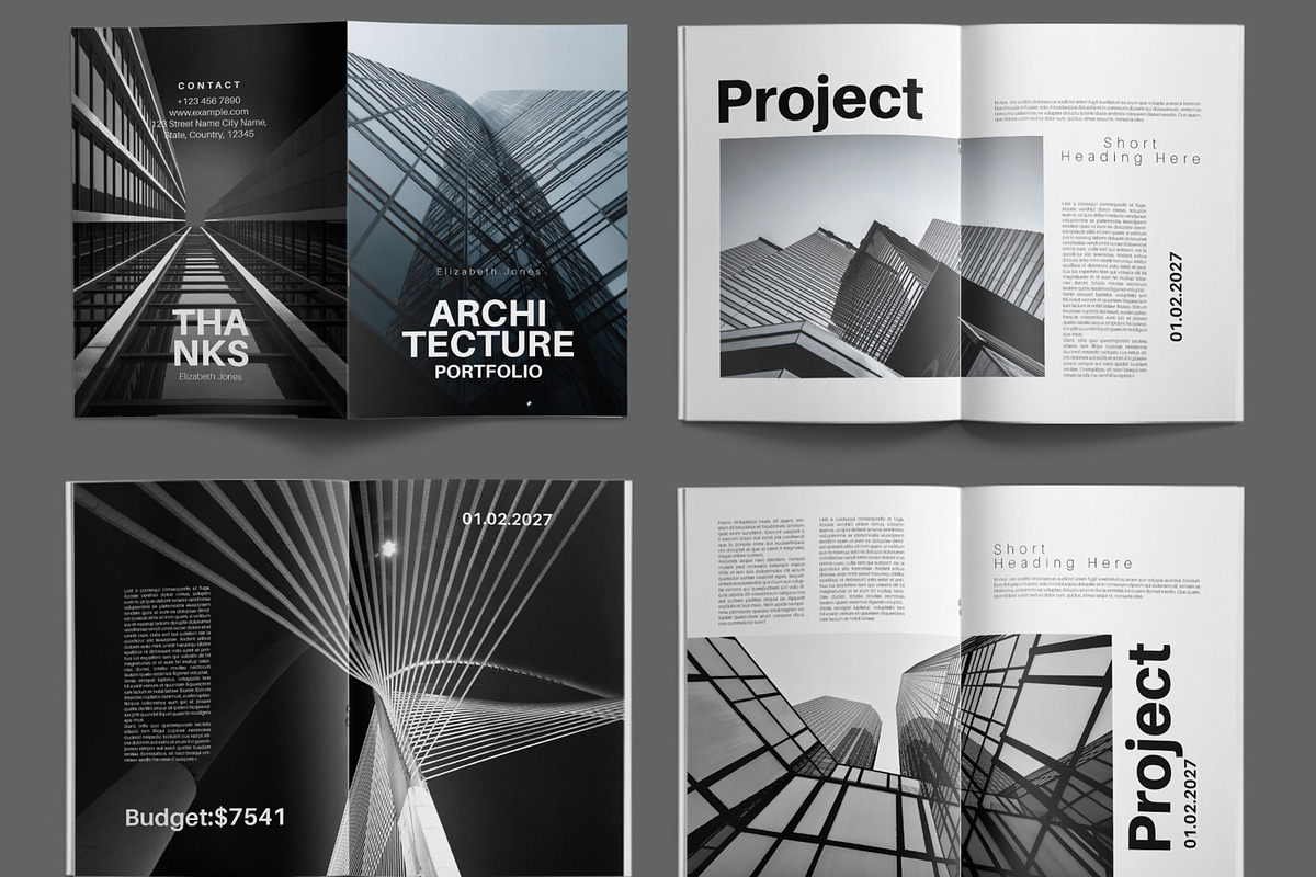 Architecture portfolio design, a Brochure Template by ContestDesign (Photo 2 of 3)