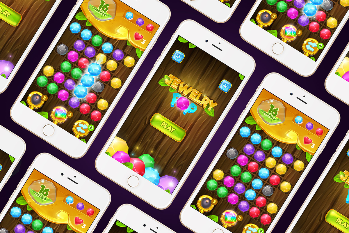 Jewelry Game Pack with Game Gems, a Templates & Theme by JUBO (Photo 3 of 4)