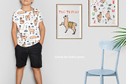 Cute llamas: big clipart&pattern set, an Animal Illustration by Pikovit (Thumbnail 2 of 11)