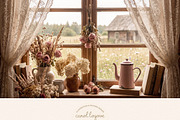 Watercolor Boho Fall Dusty Rose Set, a Decorative Illustration by Carol Lozove (Thumbnail 2 of 74)