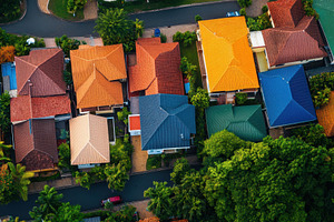Aerial view showcasing a collection, a Photo by Pavel_design