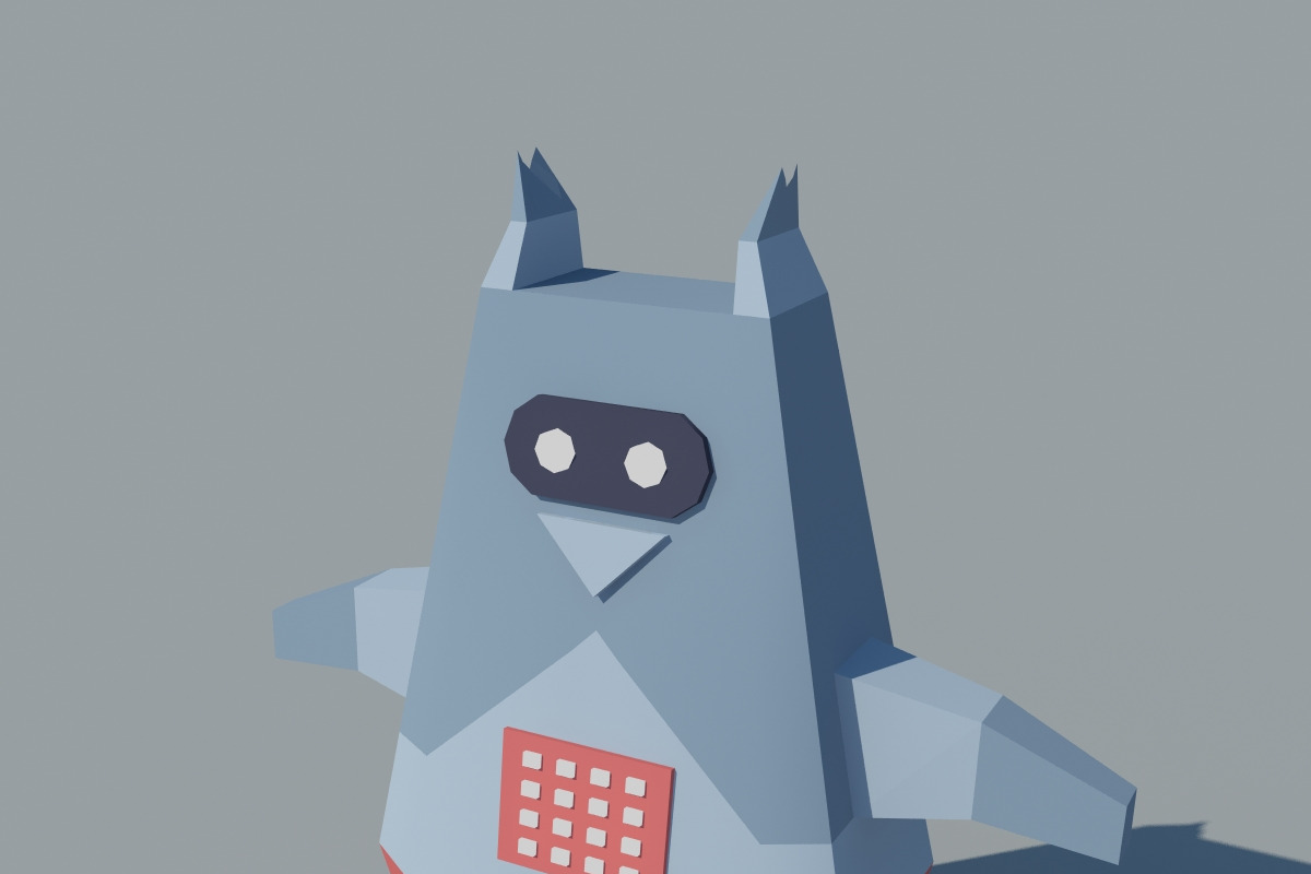 Low Poly Space Robot, a Characters & Person 3D Model by XYZ Space (Photo 3 of 5)