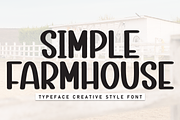 Simple Farmhouse | Script Font, a Handwritten Font by Scratchones (Thumbnail 1 of 8)