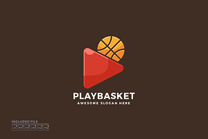 Play Basketball Colorful Vector Logo, a Branding & Logo Template by yuanesei