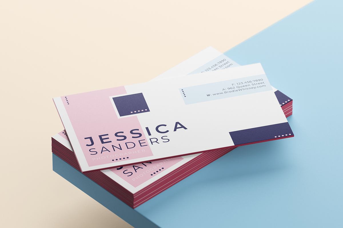 Jessica Sanders Business Card, a Business Card Template by D | S Creative Design (Photo 4 of 4)