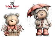 Teddy Bear Nursery Clipart, a Transportation Illustration by SinaCreation (Thumbnail 1 of 5)