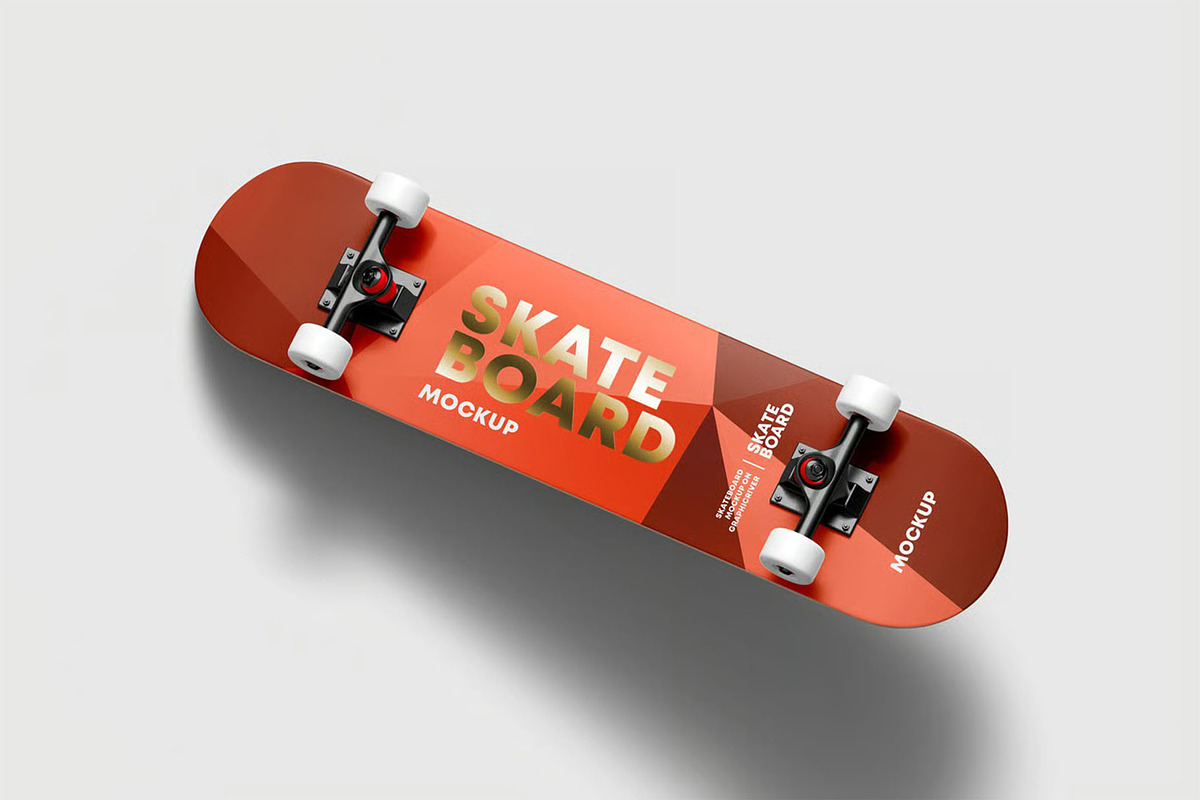 Skateboard Mockup, a Product Mockup by zippypixelstudio (Photo 6 of 8)