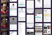 iOS11 GUI KIT Illustrator Sketch XD, an UI Kit Template by Ui Markets (Thumbnail 18 of 21)