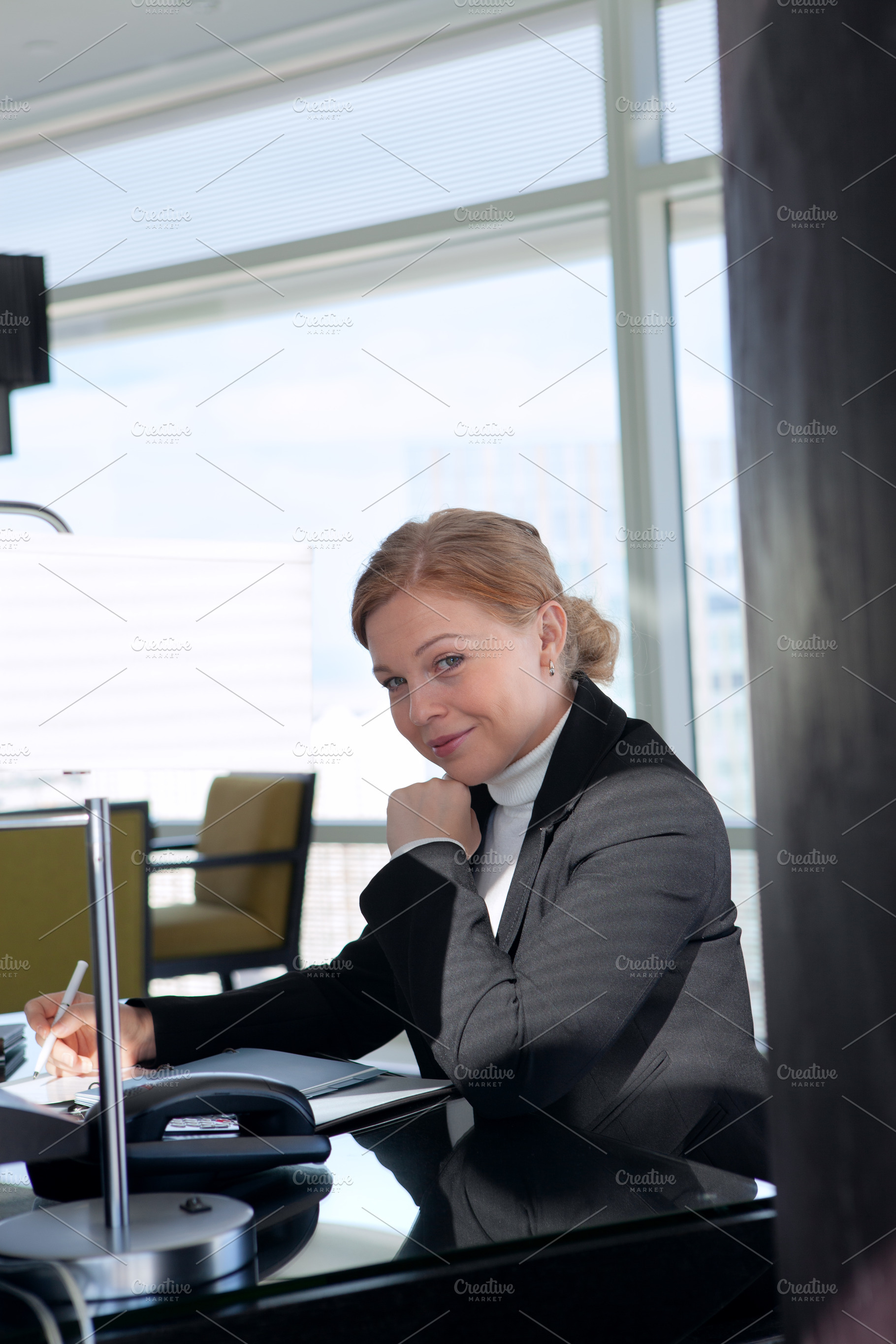 girl in the office, a Photo by dmitryersler