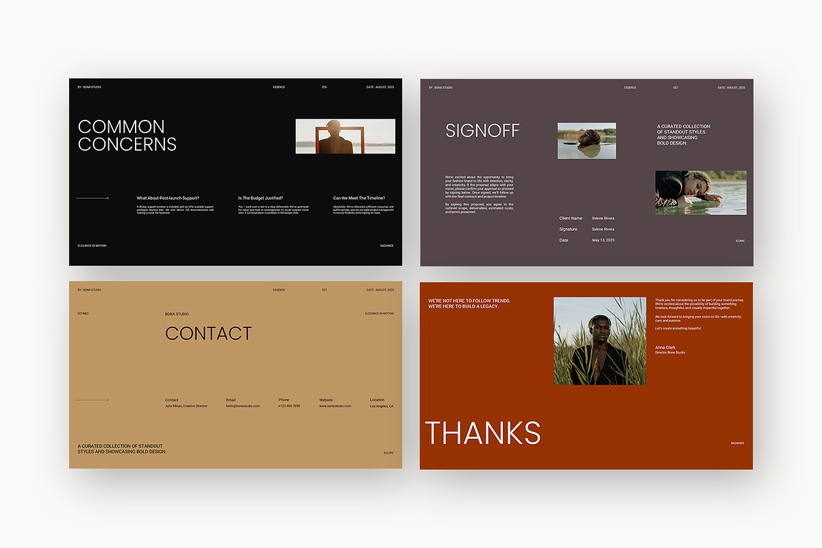 Bona : Lookbook Deck Powerpoint, a Presentation Template by Punkl Camp (Photo 16 of 16)