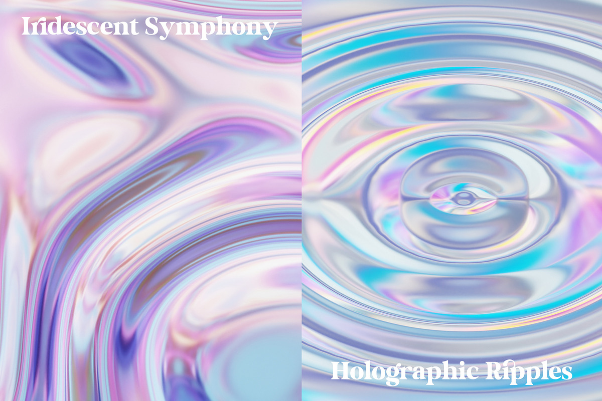 Liquid Metallic Iridescent Animation, a Graphic by LarysaZabrotskaya (Photo 5 of 10)