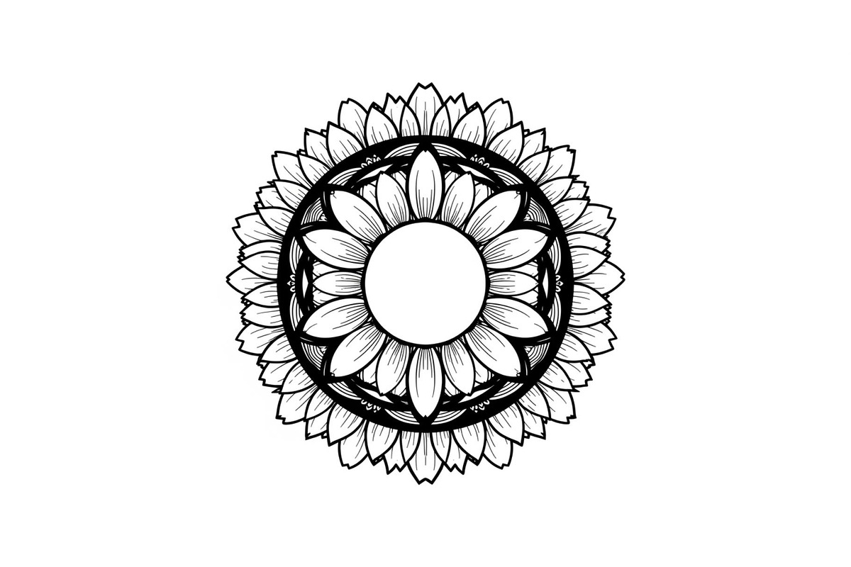 Floral Mandala Circle Frame Bundle, an Illustration by Gaye Art (Photo 16 of 51)