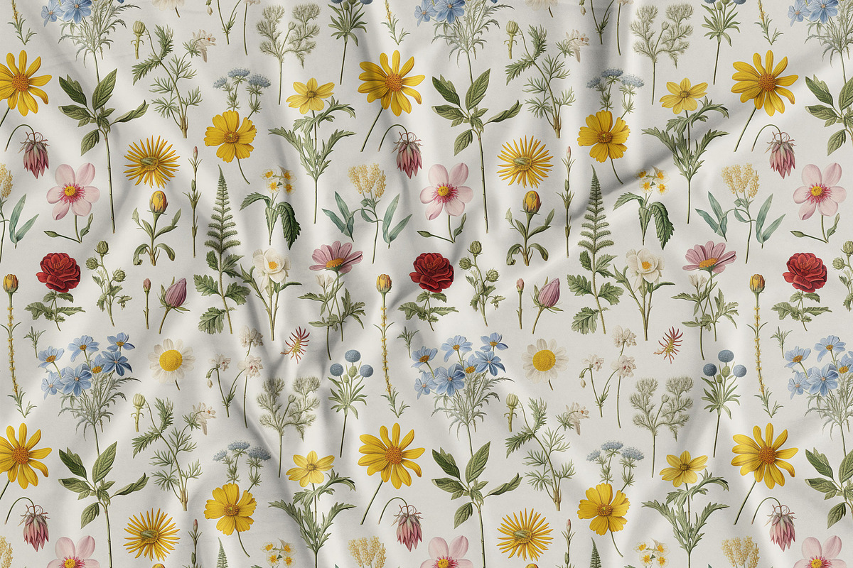 Wildflowers Print Seamless Patterns, a Pattern Graphic by Olya Creative (Photo 13 of 15)